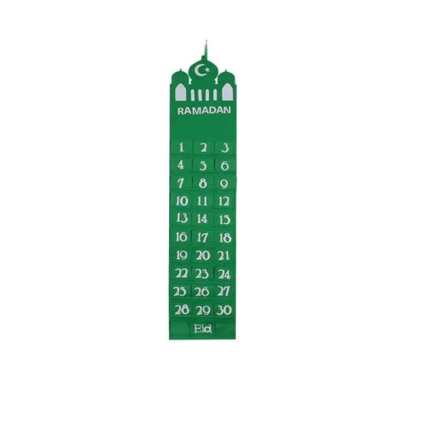 Eid Mubarak Calendar Ramadan Wall Hanging Countdown Calendar - stock