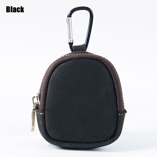 Läder Running Pouch Hörlursväska SVART - stock Black