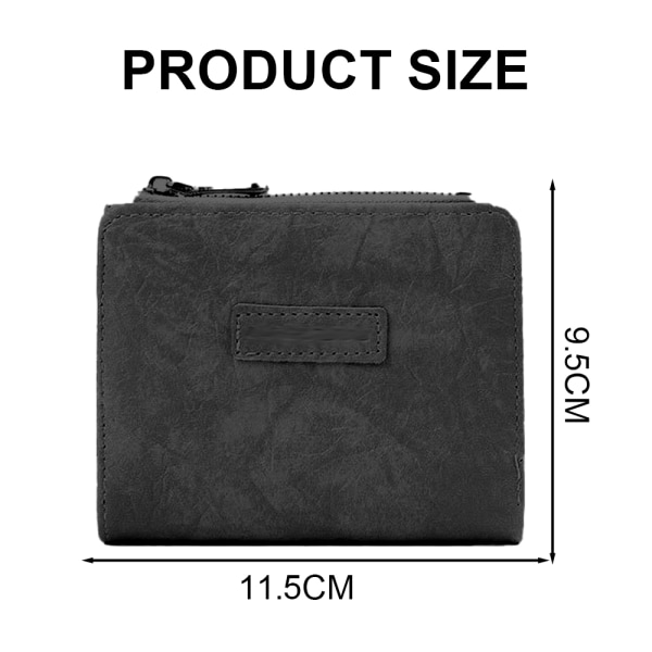 Pieni naisten lompakko, Slim Pu nahkainen luottokorttikotelo - laadukas black