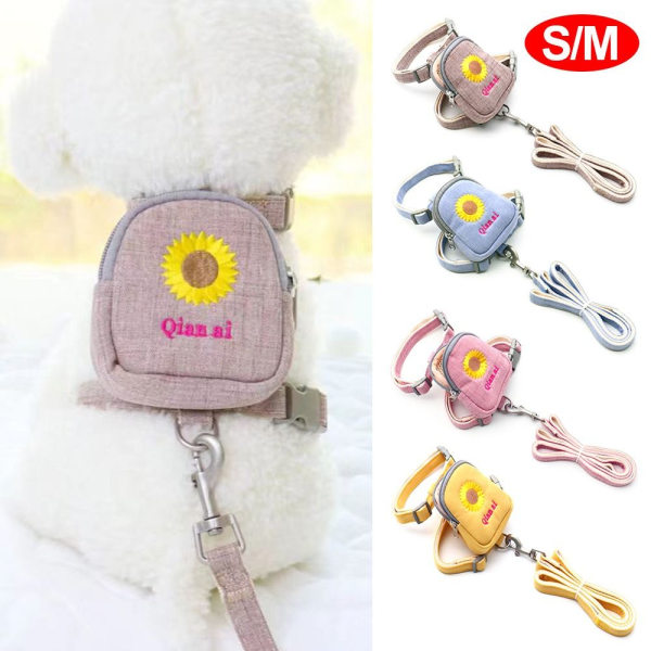 Dog Self Ryggsäck Pet Rullesäck PINK - spot försäljning pink M