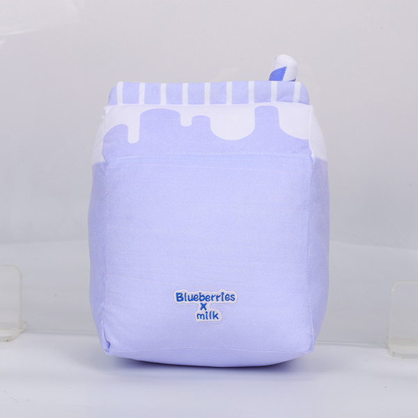 Maitokartonki pehmotyyny Maito PP puuvilla täytetty lelu sarjakuva maitonukke pojille tytöille - varastossa Blueberry Milk