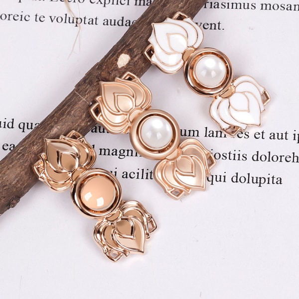 1 Pair Metal Button Shirt Cardigan Clip Hanfu Mother Button - varastossa A2