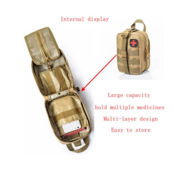 Tactical Bag Survival Pouch RED - varastossa red