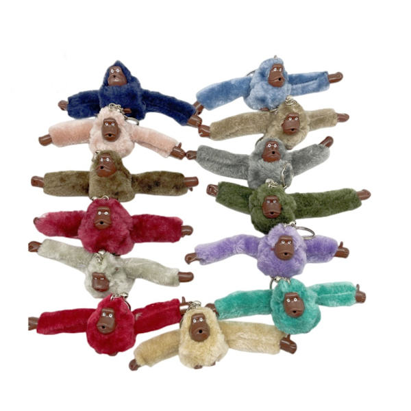 Plysch päls apa nyckelring Orangutang nyckelring - stock 7