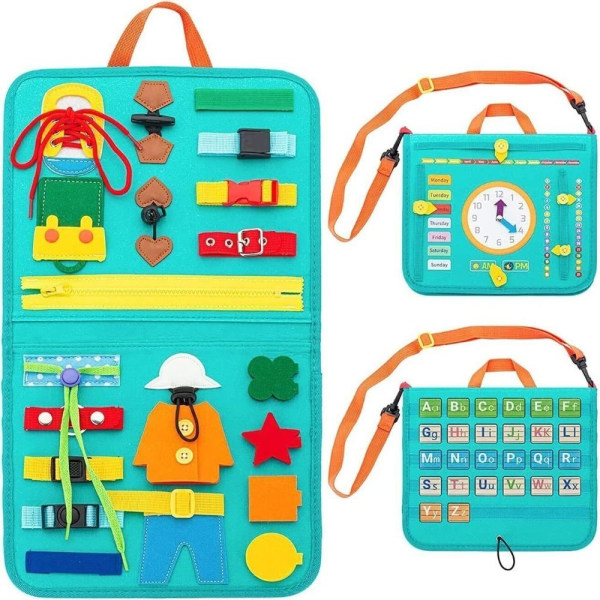Montessoris Brain Puzzle Game Sensory Board Vikta Busy Boards - spot sales