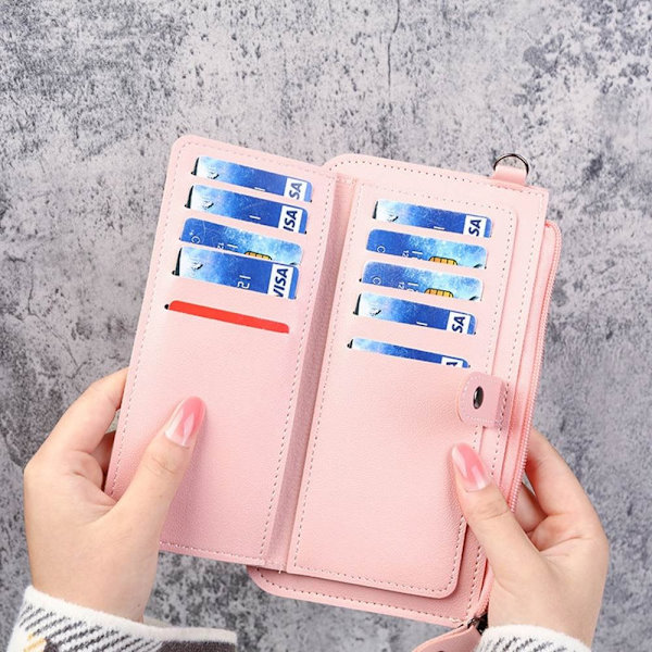 Slim Bifold Wallet Luottokorttiteline RED - korkealaatuinen Red