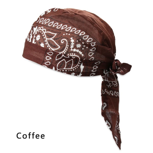 Merirosvohattu MuslimTurban Headscarf Bandana COFFEE - varastossa