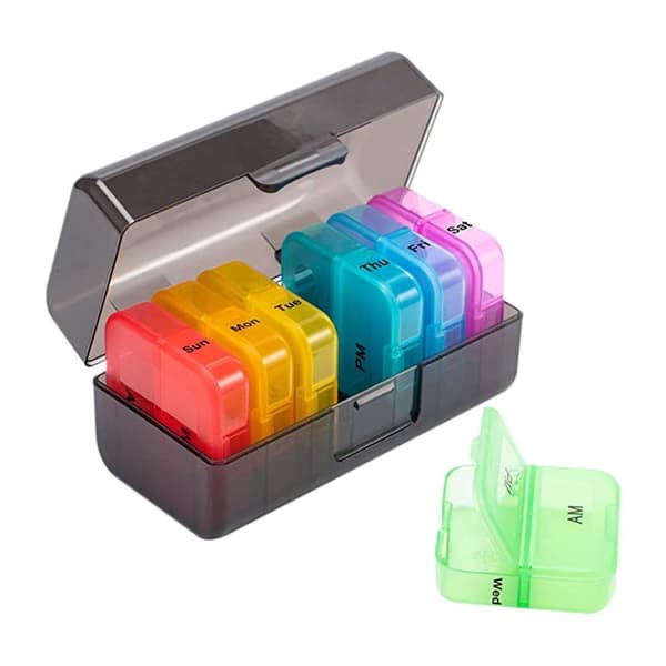 Pill Box Medicine Storage Box MUSTA - varastossa Black