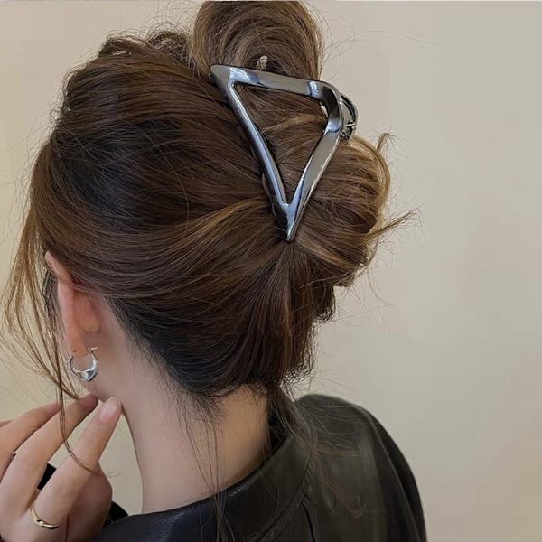 Triangle Hair Claw Hair Clip GOLD - varastossa gold