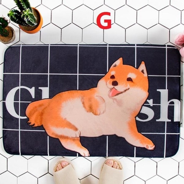 Cute Cartoon Animal Dog Floor Mats Gateway - varastossa J