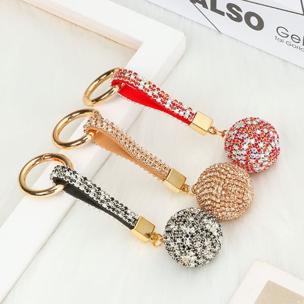 Crystal Key ring MUSTA - varastossa black