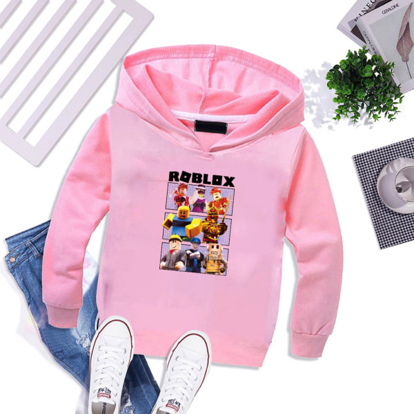 Roblox Hoodies Kids Pullover pitkähihaiset villapaidat - korkealaatuisia pink 130