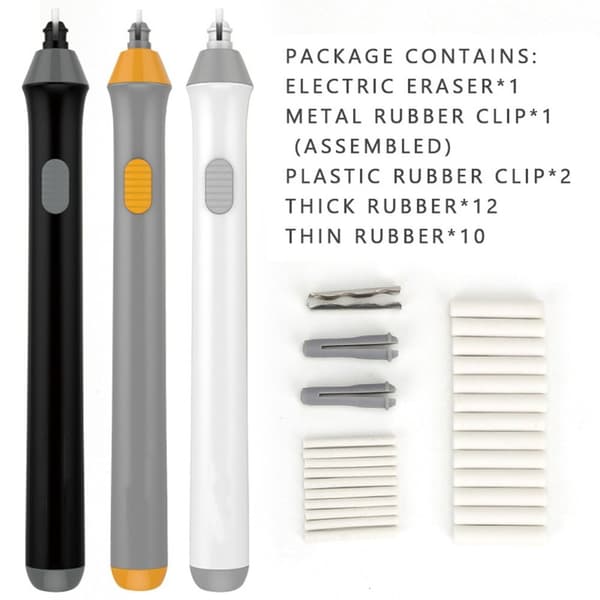 Electric Eraser Pen Refill Highlight Erasers GREY - varastossa grey
