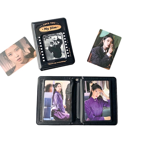 Retro Kpop-fotokort Samla bok Idol-fotofodral Förvaring D - spot sales A1