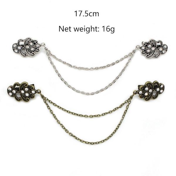 Cardigan Clip Sjal Brosch BRONZE STYLE 2 - high quality Bronze Style 2-Style 2