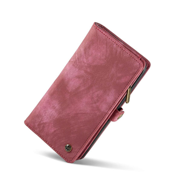 CaseMe Wallet kotelo magneettikuorella iPhone 12/12 Prolle - korkea laatu Röd