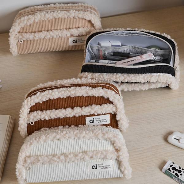 Pennväska Brevpapper Väska BEIGE - on stock Beige