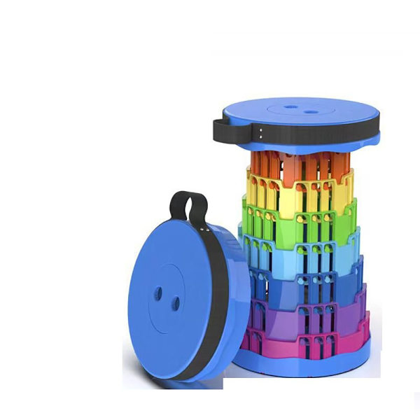 Fällstol Campingsits Fiskestol utomhus - on stock rainbow&dark blue