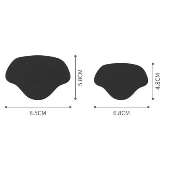 12 kpl Urheilukengät Patches Kenkäpehmusteet Patch BLACK - spot-ale Black