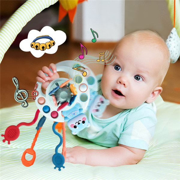 Montessorileksaker för sensoriska leksaker för 1-3-åriga barn - stock brown bear
