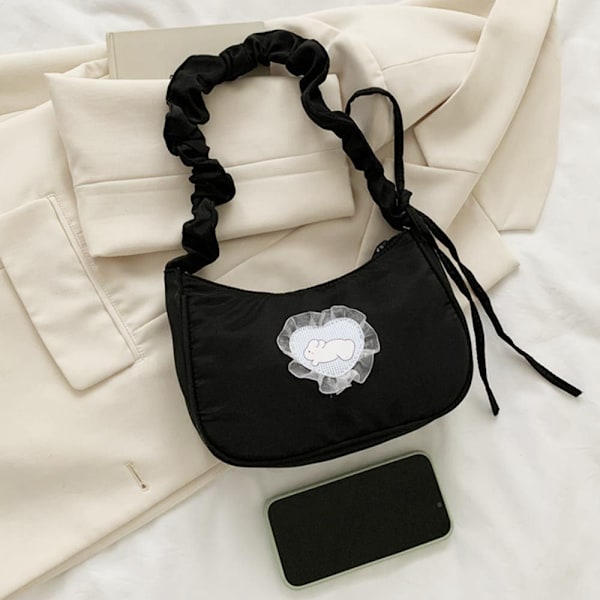 Mote kvinner Skuldervesker Nylon Sling Bag - spot försäljning white