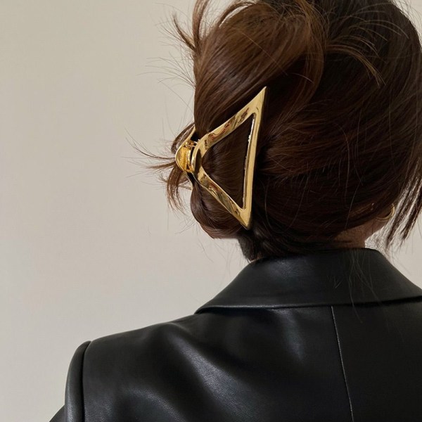 Triangle Hair Claw Hair Clip GOLD - varastossa gold