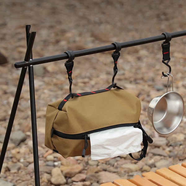 Utomhus Camping Tissue Box Hållare Vattentät Servettpapper Tissu - on stock Army green