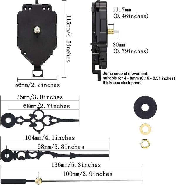 Pendelklocka Movement Quartz Diy Movement Kit - high quality