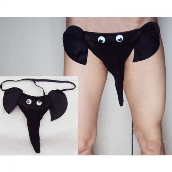 Thong Elephant Underwear SVART - spot sales