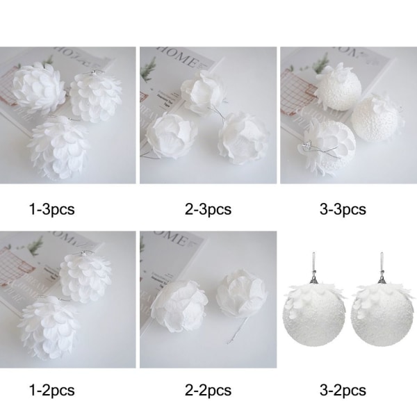 2/3 kpl jouluriippuva pallo joulukuusenkoristelu 10cm3-2kpl 10cm - varastossa 10cm3-2pcs