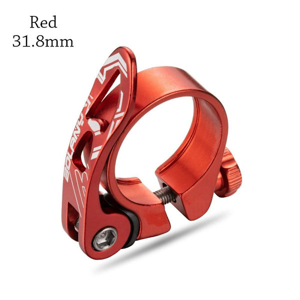 Cykelsitsklämma Cykelsitsstolpsklämmor RÖD 31,8MM - stock Red 31.8mm