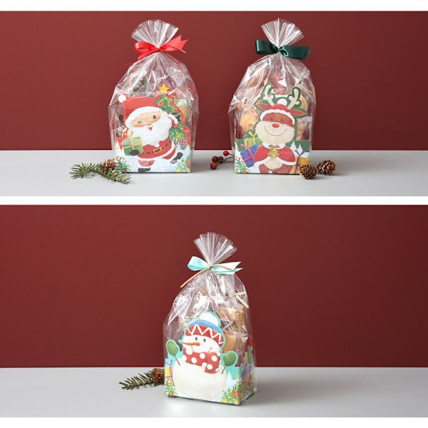 10kpl/setti Joululahjarasia Joulukarkkipussi LUMIUKKO - laadukas snowman