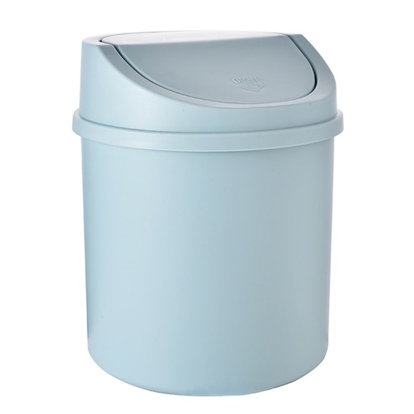 Mini Desktop Bin Liten papperskorg BLÅ - high quality blue