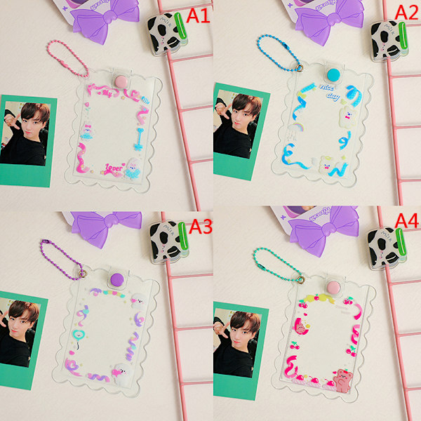 INS e Akryl Transparent korthållare 3 tum Kpop Photocard Pho - on stock A2