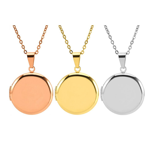 2 kpl Kaulakoru Photo Locket GOLD - spot ale Gold