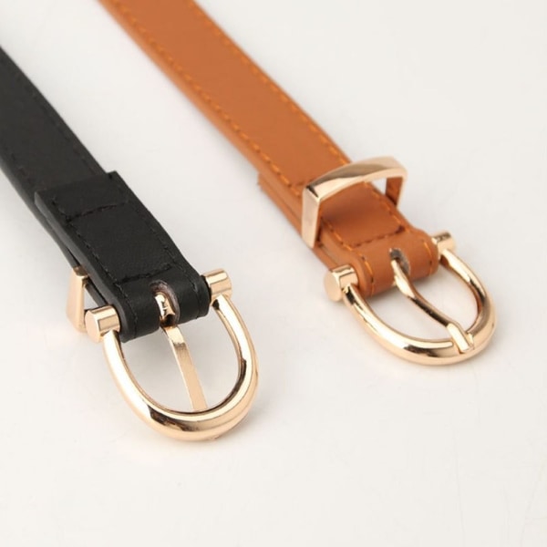 Dambälte Läderbälten ORANGE - stock Orange