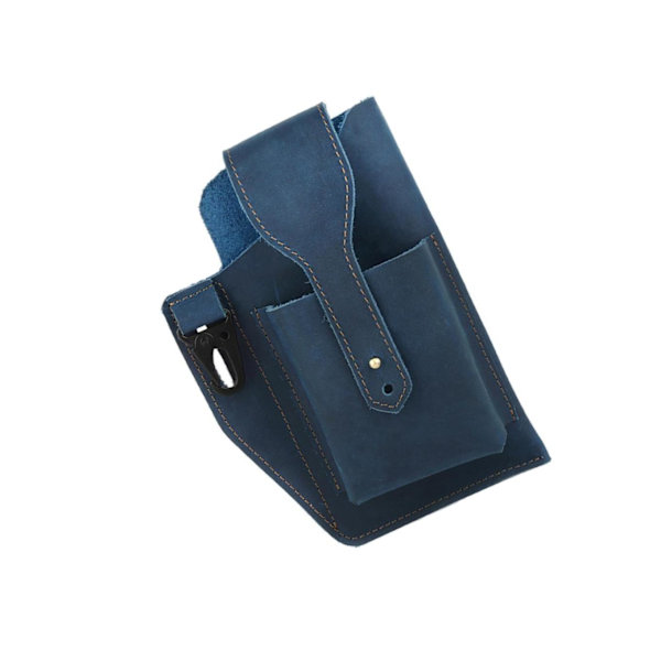 1/2/3 läder telefon hölster bältesväska Snygg midjeväska ficka - spot försäljning Blue 1 Pc