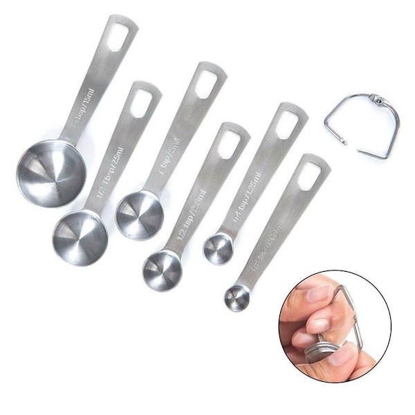 Mätskedar Set Mätsked Graderad mätsked 6pcs - high quality 6pcs