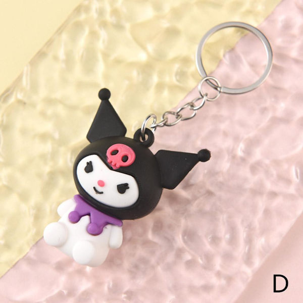 Tecknad Sanrio mjuk gummidocka nyckelring hängande nyckelring - on stock KT Cat one size
