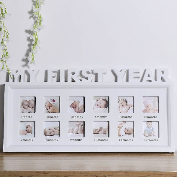 Unik My First Year 12 Month Photo Frame Infant Baby Newbor