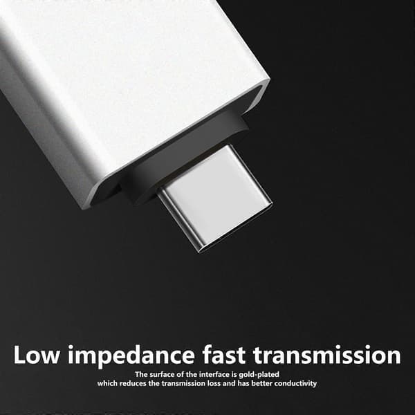 2-pak USB C til USB3.0 hun-adapter USB3.0 hun til mikro-USB-adapter Dataoverførsel op til 5 Gbps Stabil transmission Sort Black
