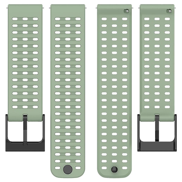 Sportrem til Suunto Vertical/9 Peak Pro/9 Peak/5 Peak, 22mm silikone-urarmbånd Light Green