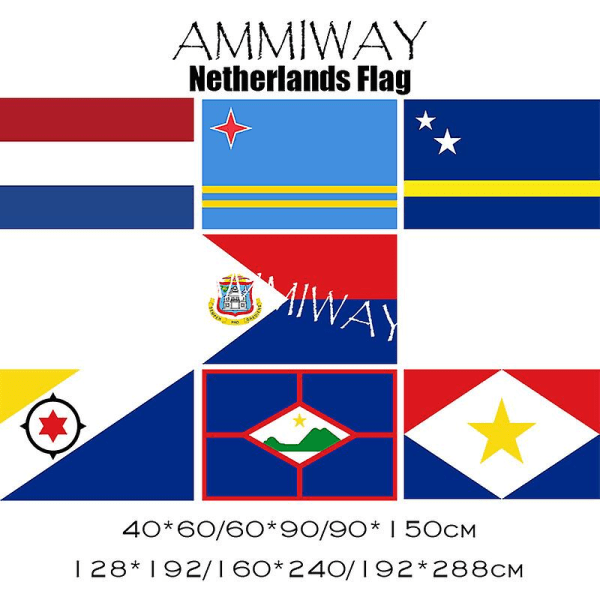 Kaikki Koot Alankomaiden Kuninkaallisen Ilmavoimien Kuvernööri Aruban Antillien 1966-1986 Surinamen Nl Vlg Cds Liput Ja Bannerit