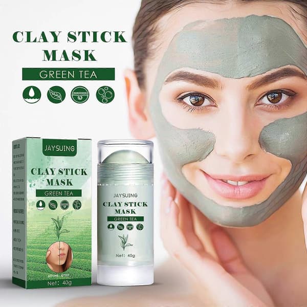 1-3x Grønn Te Maske Solid Rensemaske Leirmaske For Menn Og Kvinner Hudormfjerner 1pc