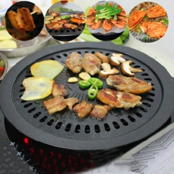 Pyöreärautainen korealainen grillipannu Bbq tarttumaton set set