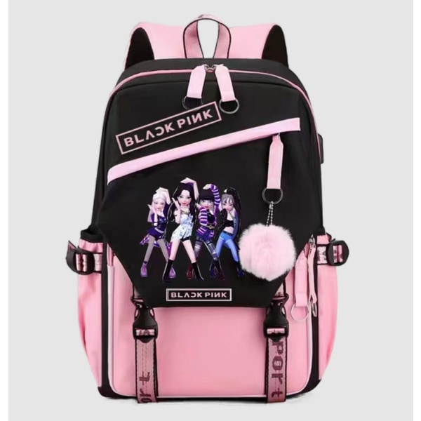 BLACKPINK koululaukku pink 1