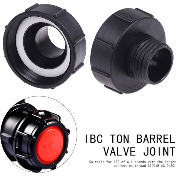 IBC-adapter DN80 hurtigkobling til brændstoftankforbindelse