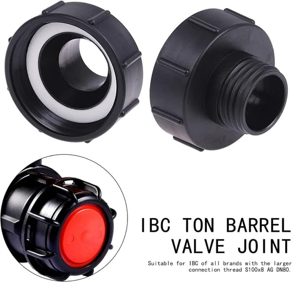 IBC-sovitin DN80 pikaliitin polttoainesäiliön liitäntään