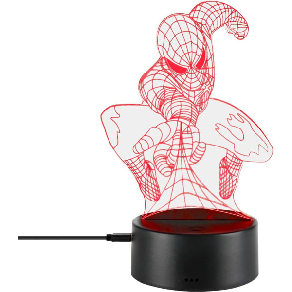 Lasten Spiderman Toys Vision RGB Gradient -pöytälamppu