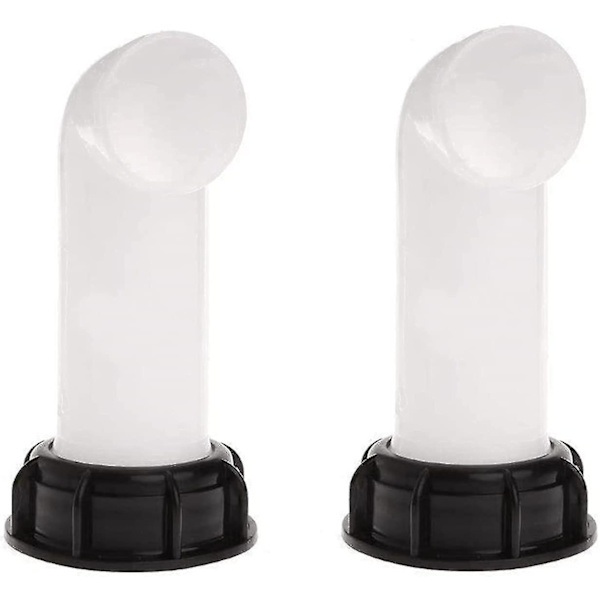 2 st vattenbehållare adapter, vattenbehållare ventil, Ibc avloppstank adapter för Ibc vattentankar, tonnageventiler, jordbruksbevattning, rörledningar, plast, 6
